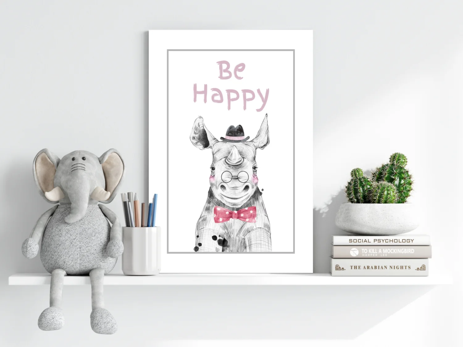 Be Happy Aluminum Print - Image 6