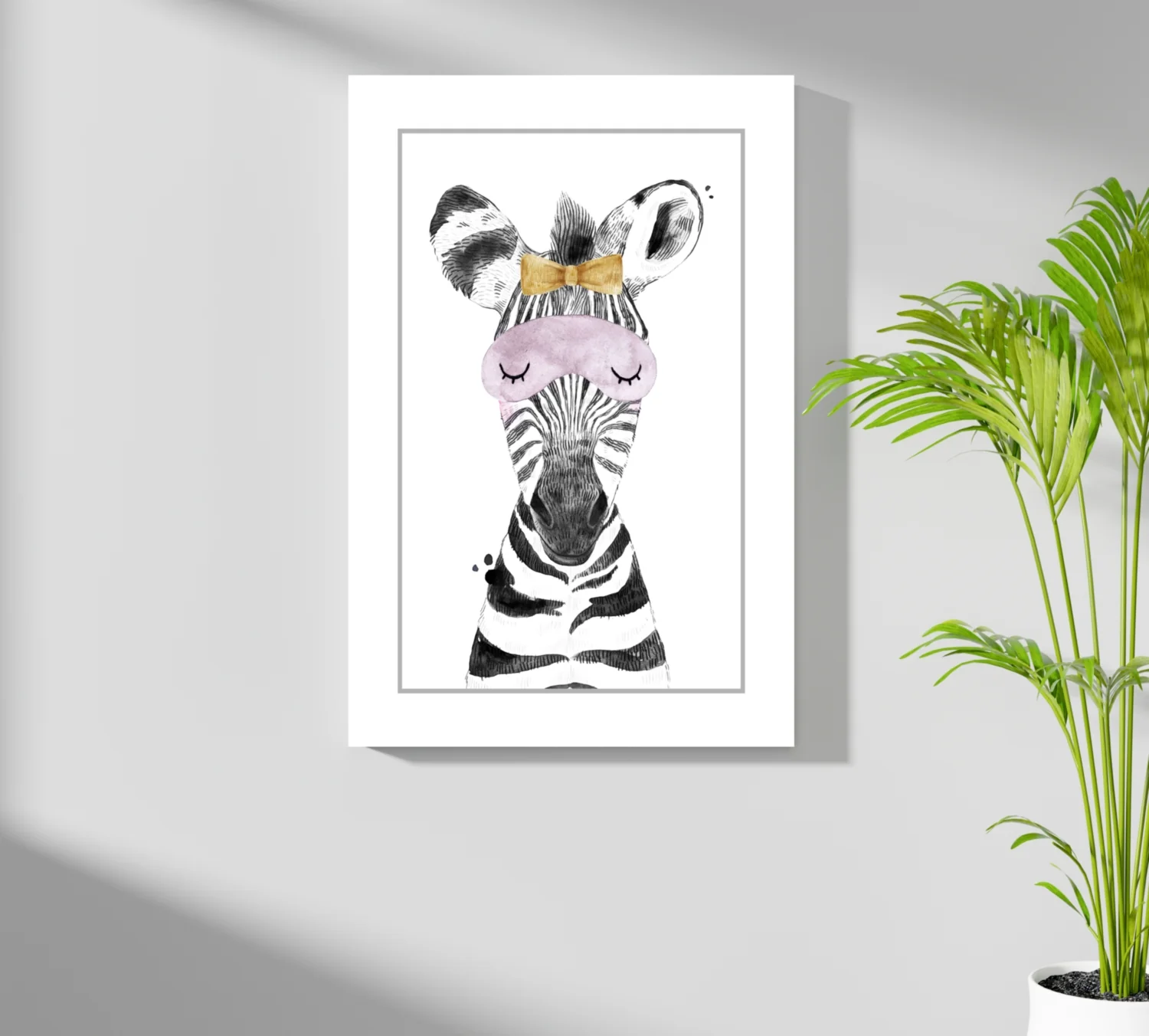 Sleepy Zebra Aluminum Print - Image 7