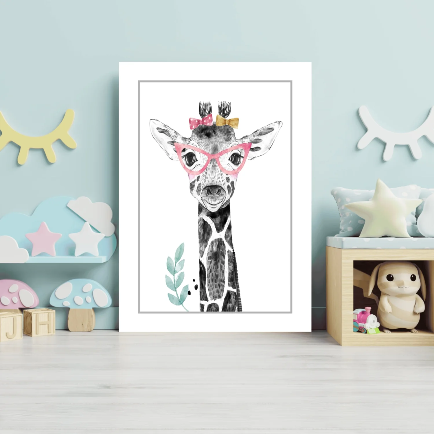 Giraffe Aluminum Print - Image 3