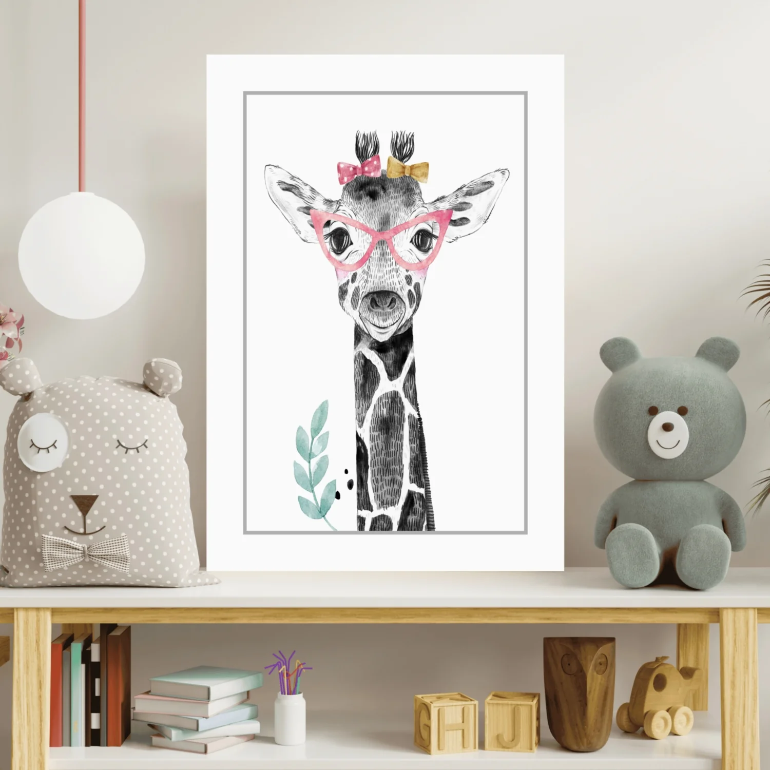 Giraffe Aluminum Print - Image 5