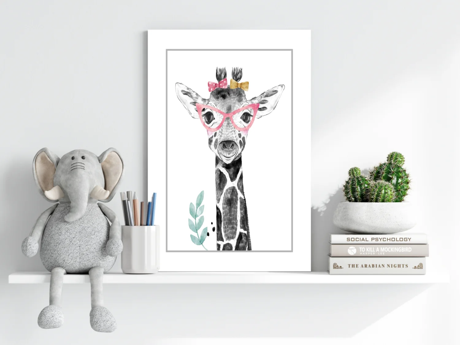 Giraffe Aluminum Print - Image 6