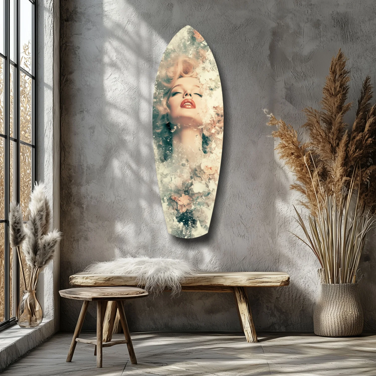 Floral Madonna Glass Wall Art - Image 7