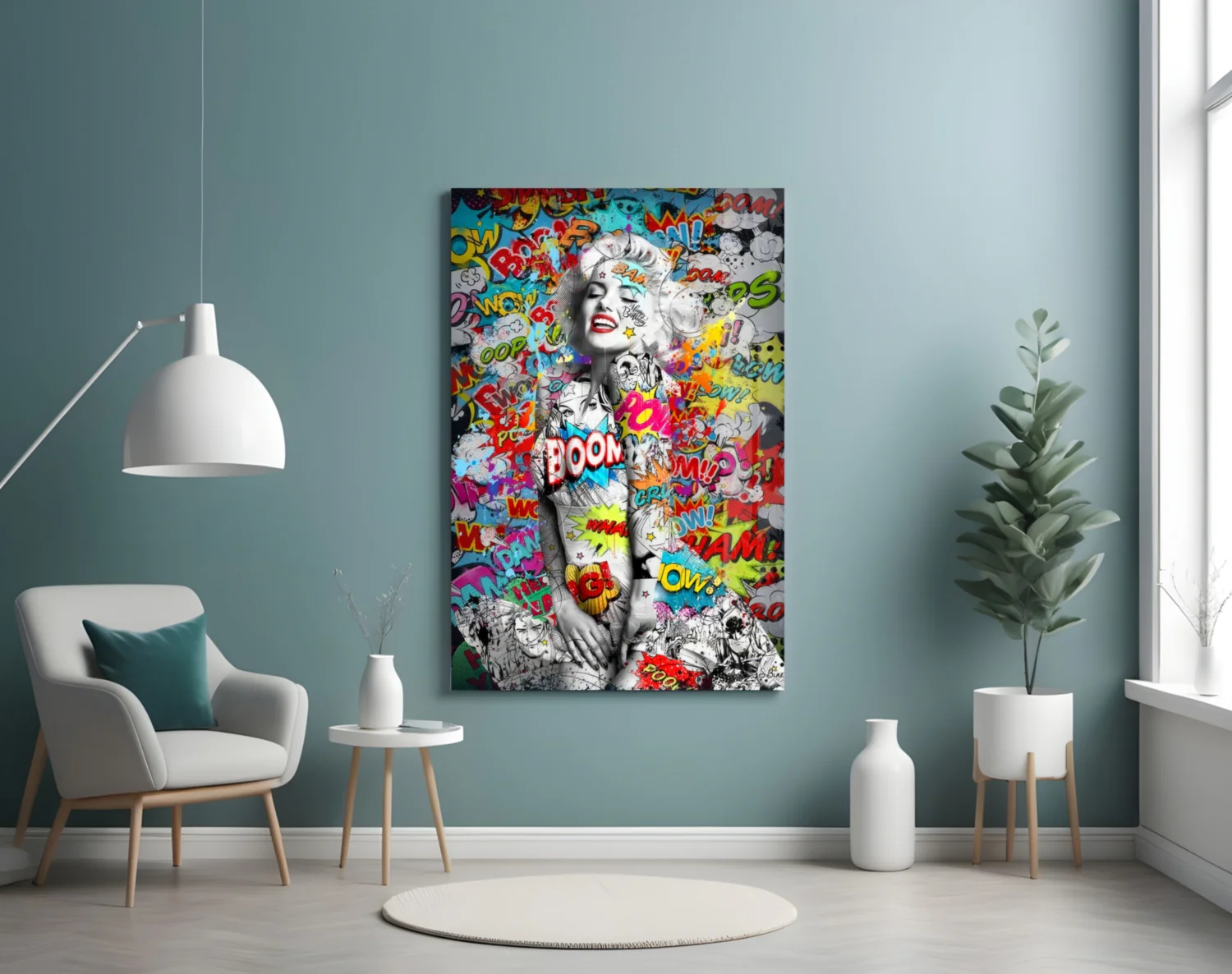 Graffiti Glass Wall Art - Image 4