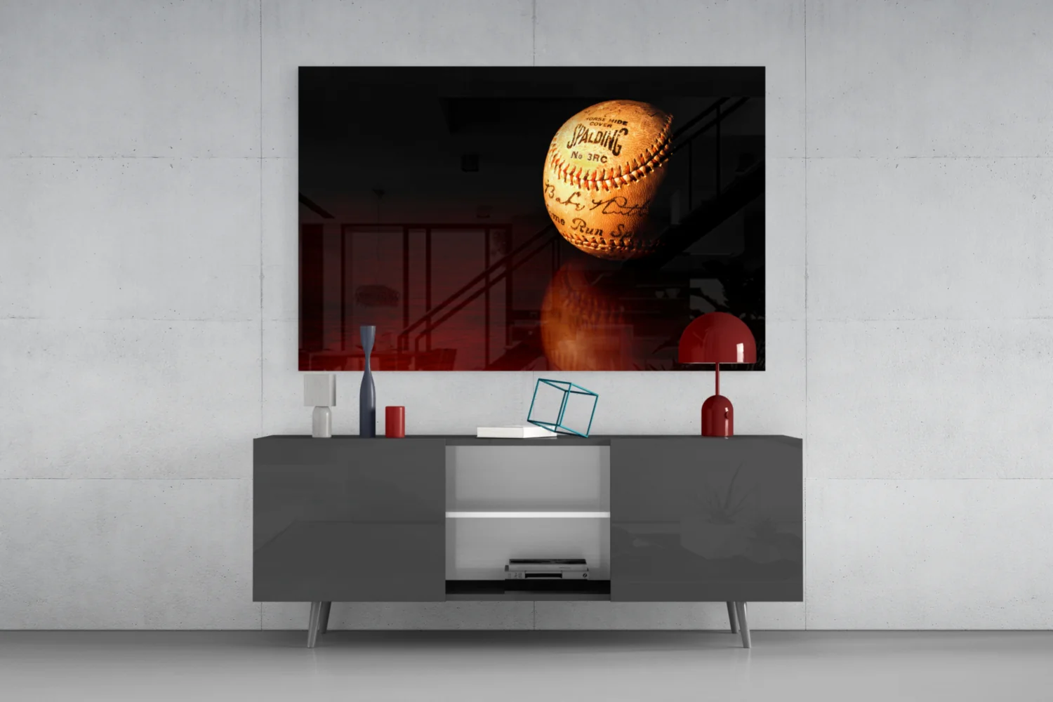 Baseball Glass Wall Art - Image 8