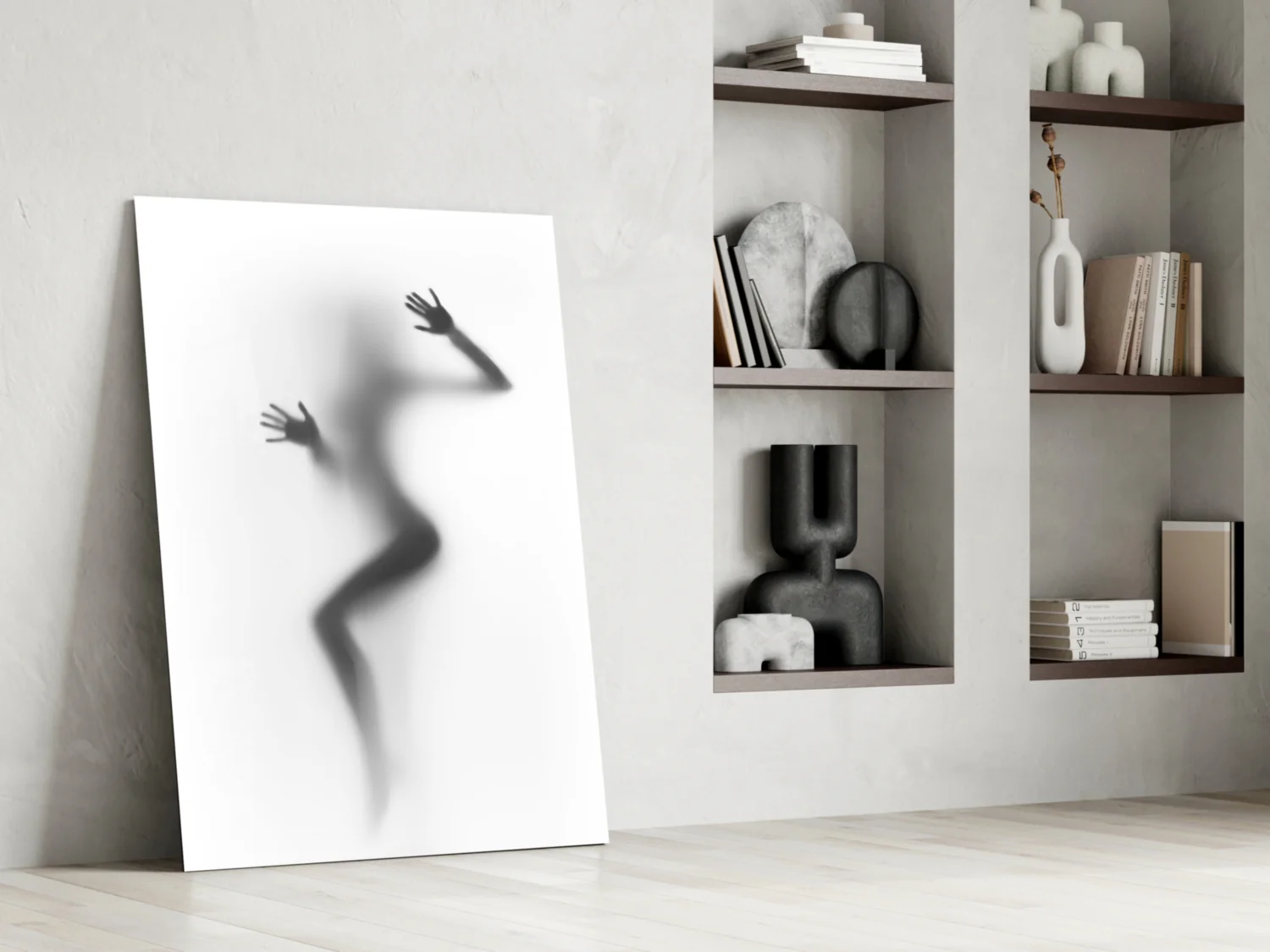 Woman Shadow Glass Wall Art - Image 6