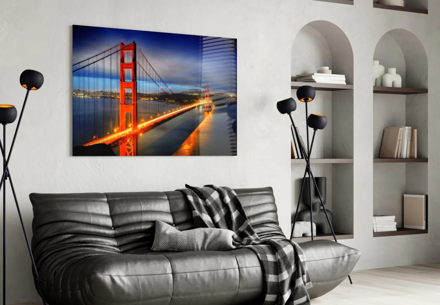 Golden Gate Bridge Glass Wall Art - Image 4