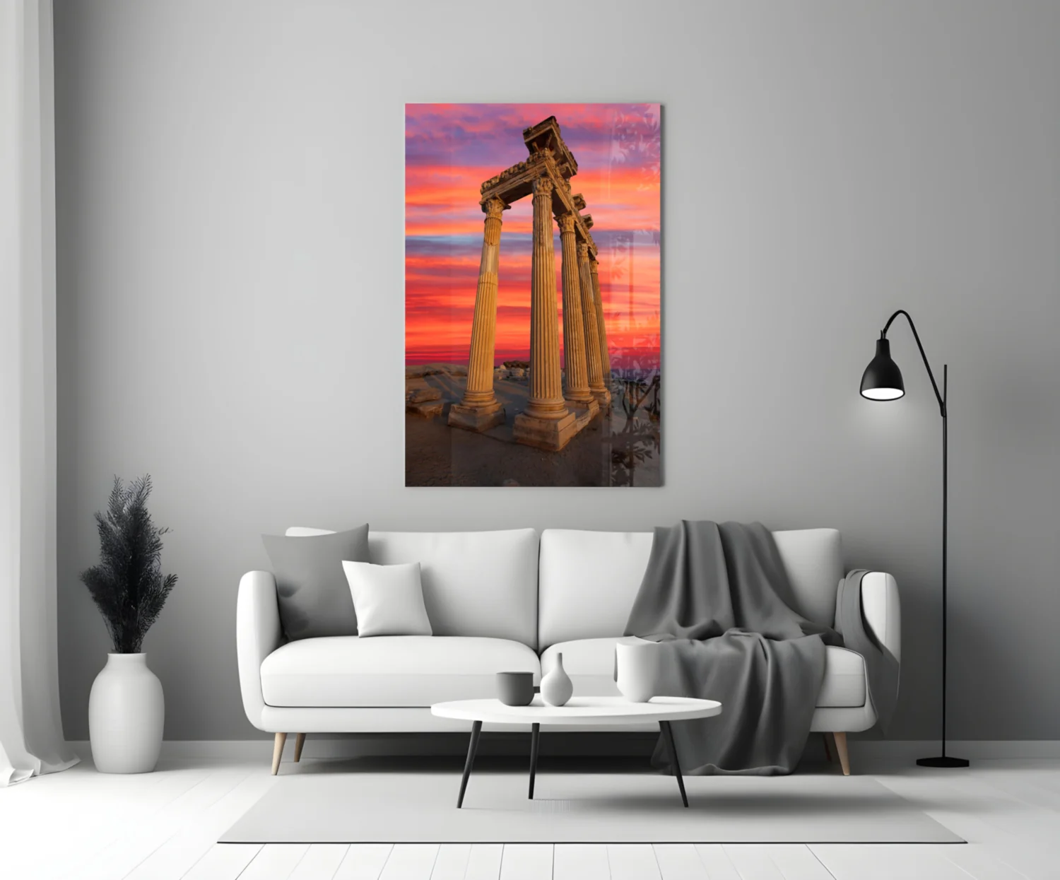Temple of Apollo Glass Wall Art - Image 3