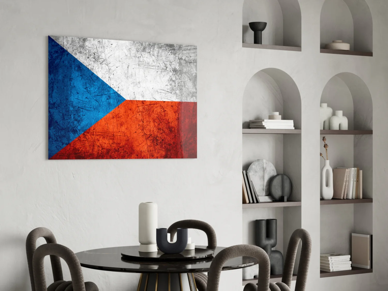 Flag of Czechia Glass Wall Art - Image 5