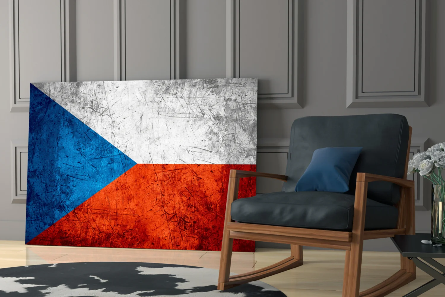 Flag of Czechia Glass Wall Art - Image 6