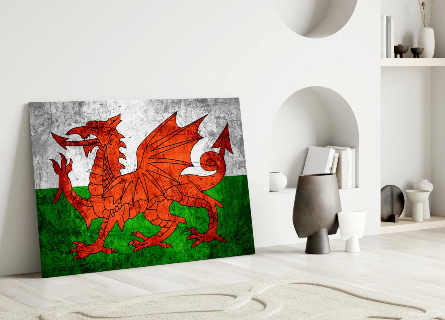 Flag of Wales Glass Wall Art - Image 3