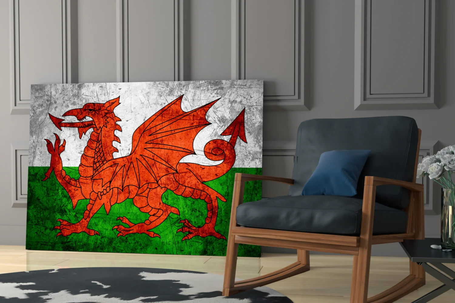 Flag of Wales Glass Wall Art - Image 6