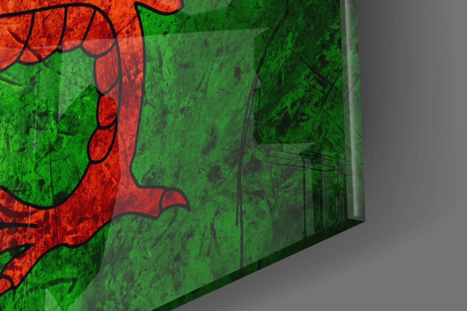 Flag of Wales Glass Wall Art - Image 7