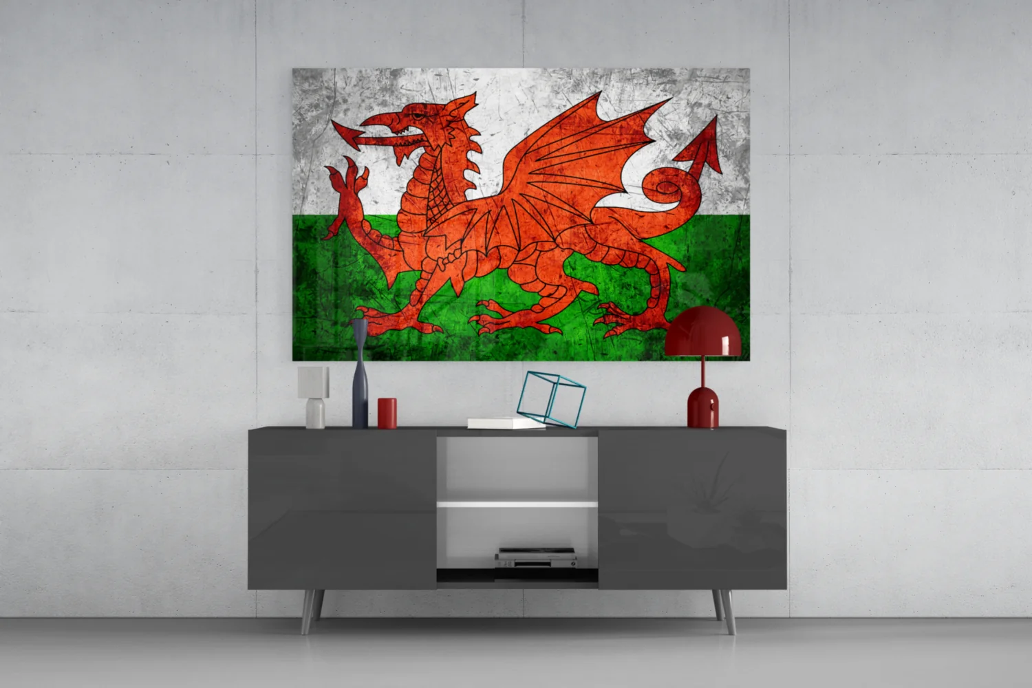 Flag of Wales Glass Wall Art - Image 8