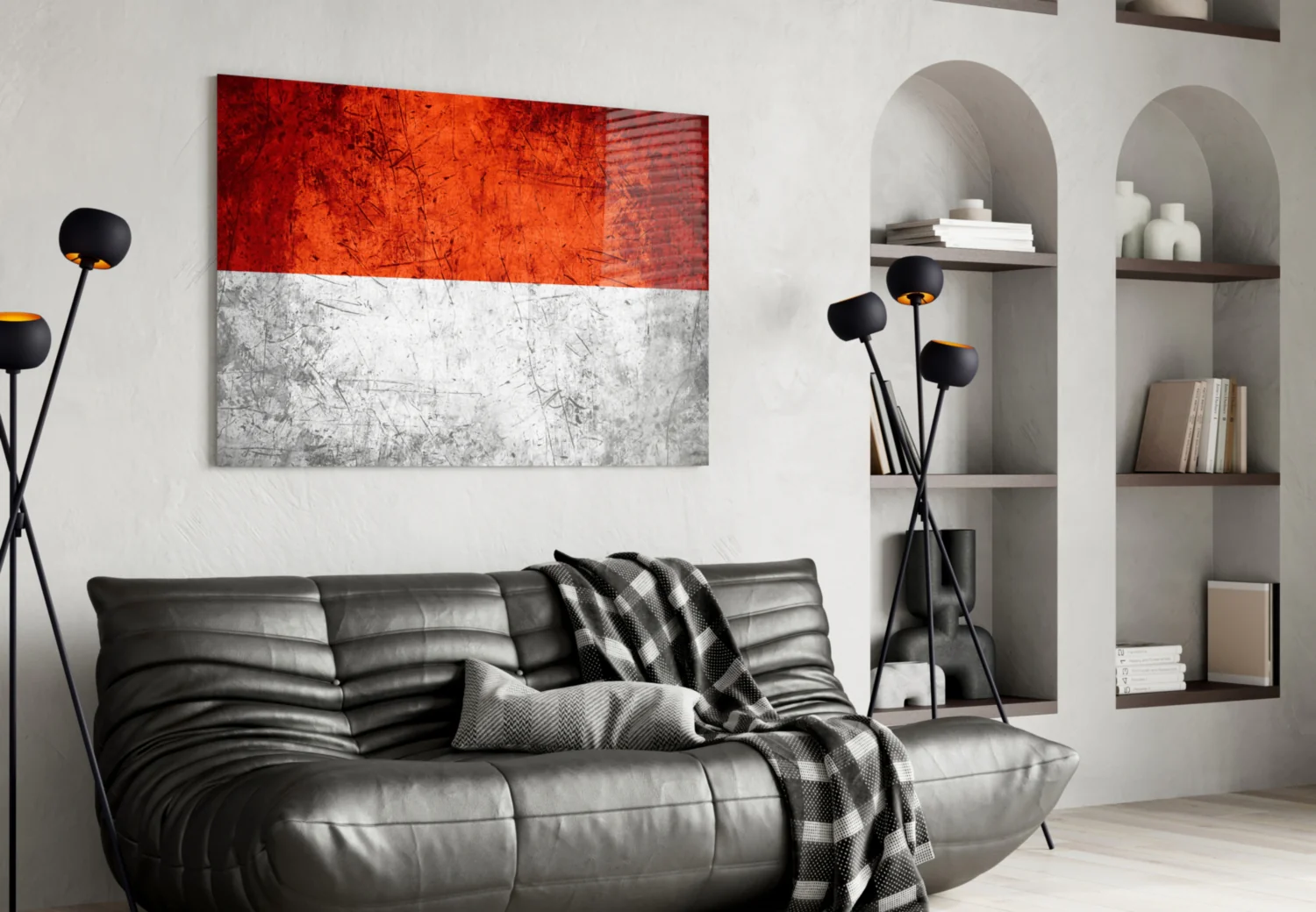 Flag of Indonesia Glass Wall Art - Image 4