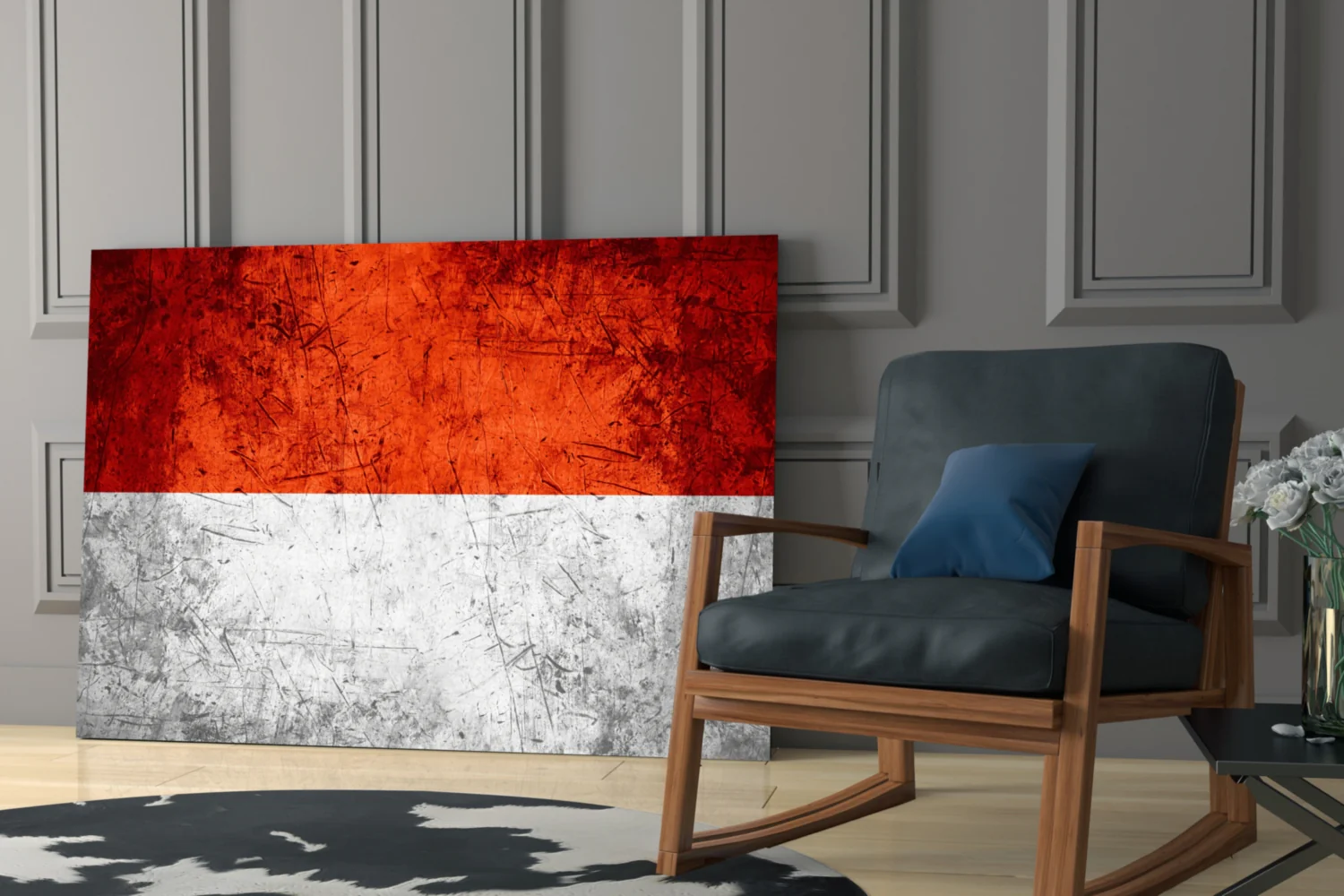 Flag of Indonesia Glass Wall Art - Image 6