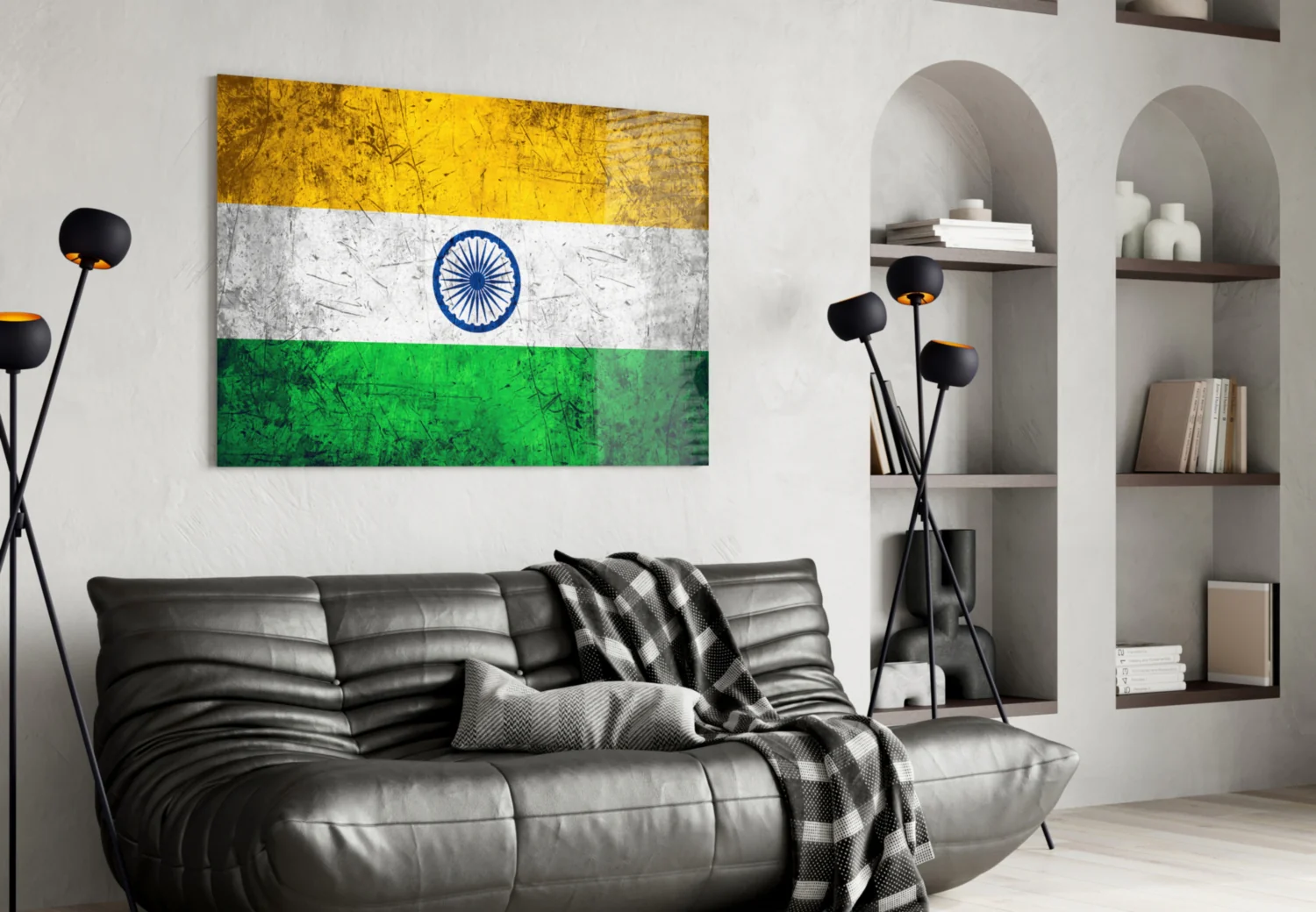 Flag of India Glass Wall Art - Image 4