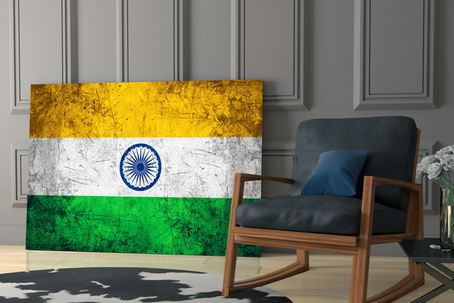 Flag of India Glass Wall Art - Image 6