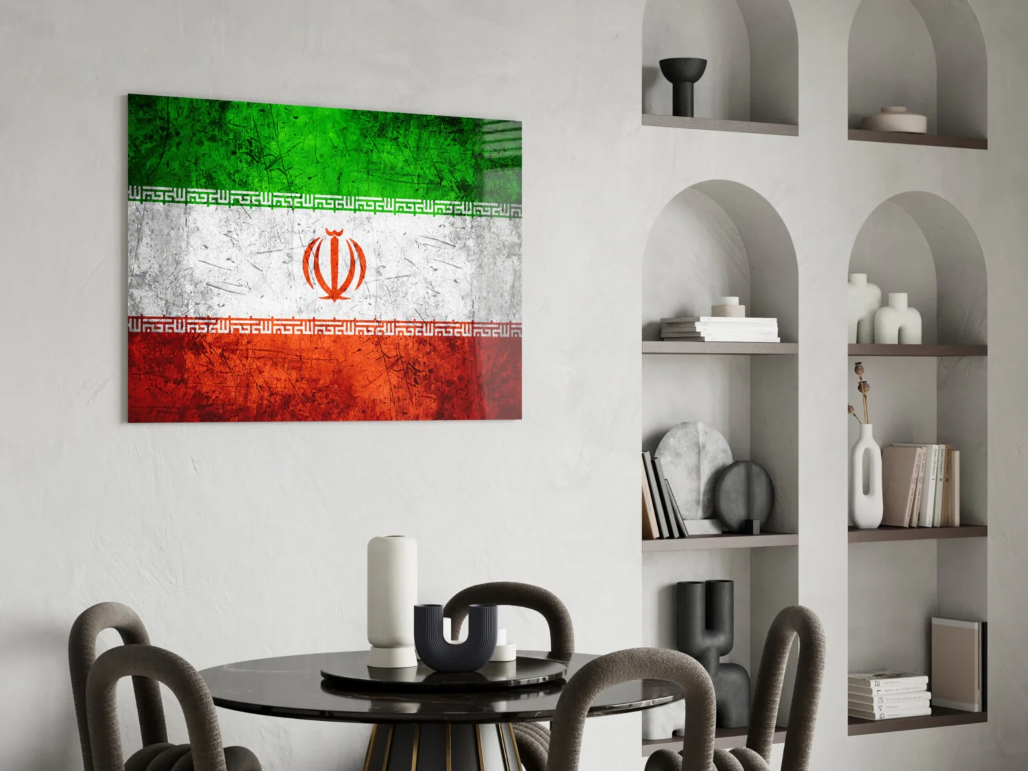 Flag of Iran Glass Wall Art - Image 5