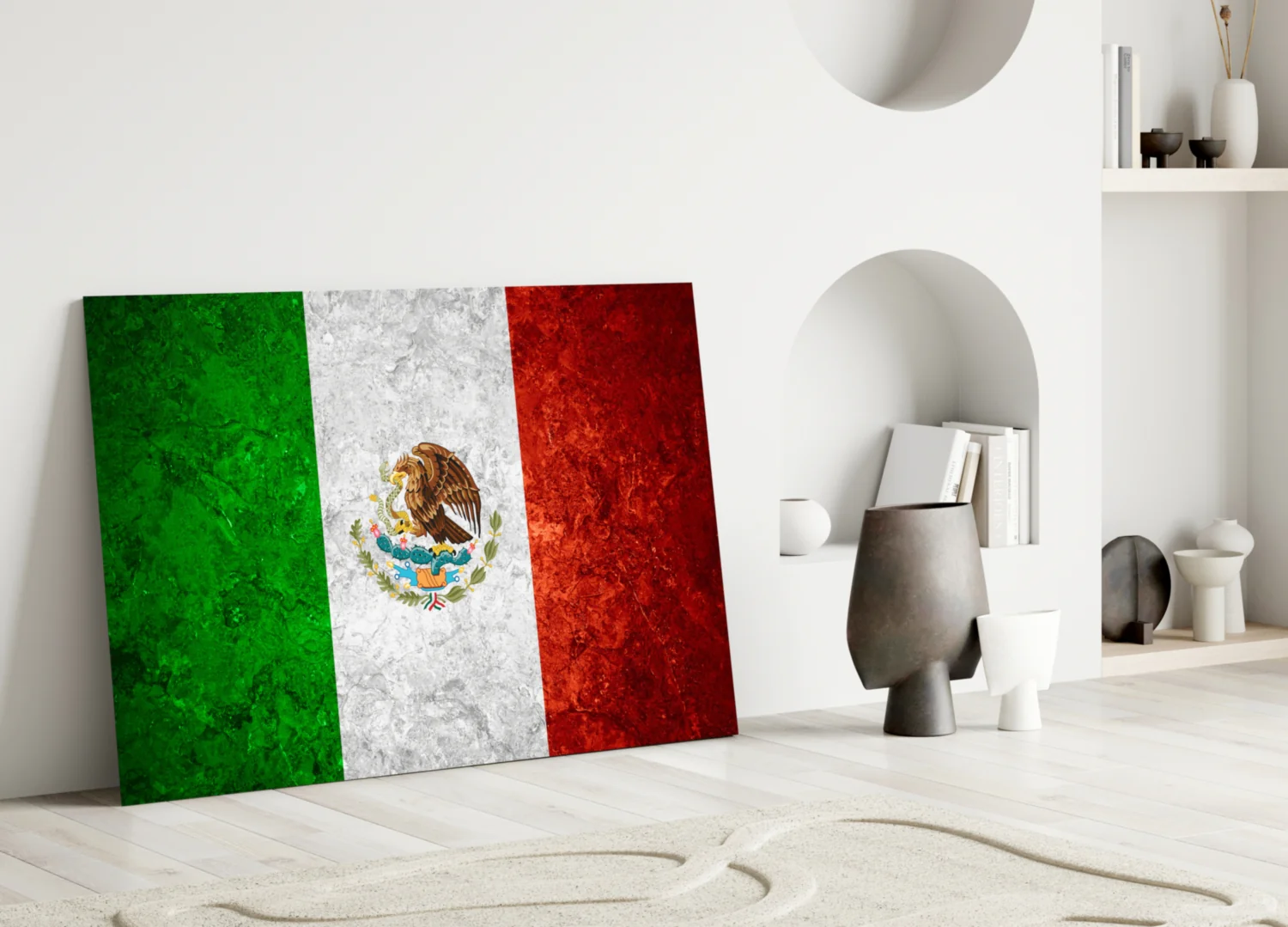 Flag of Mexico Glass Wall Art - Image 3