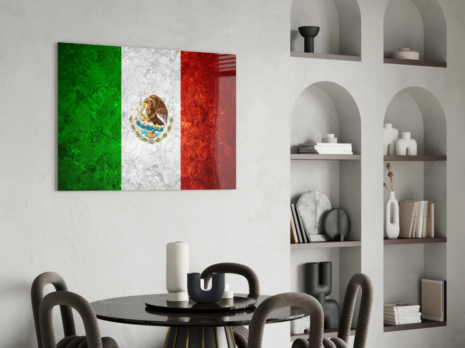 Flag of Mexico Glass Wall Art - Image 5