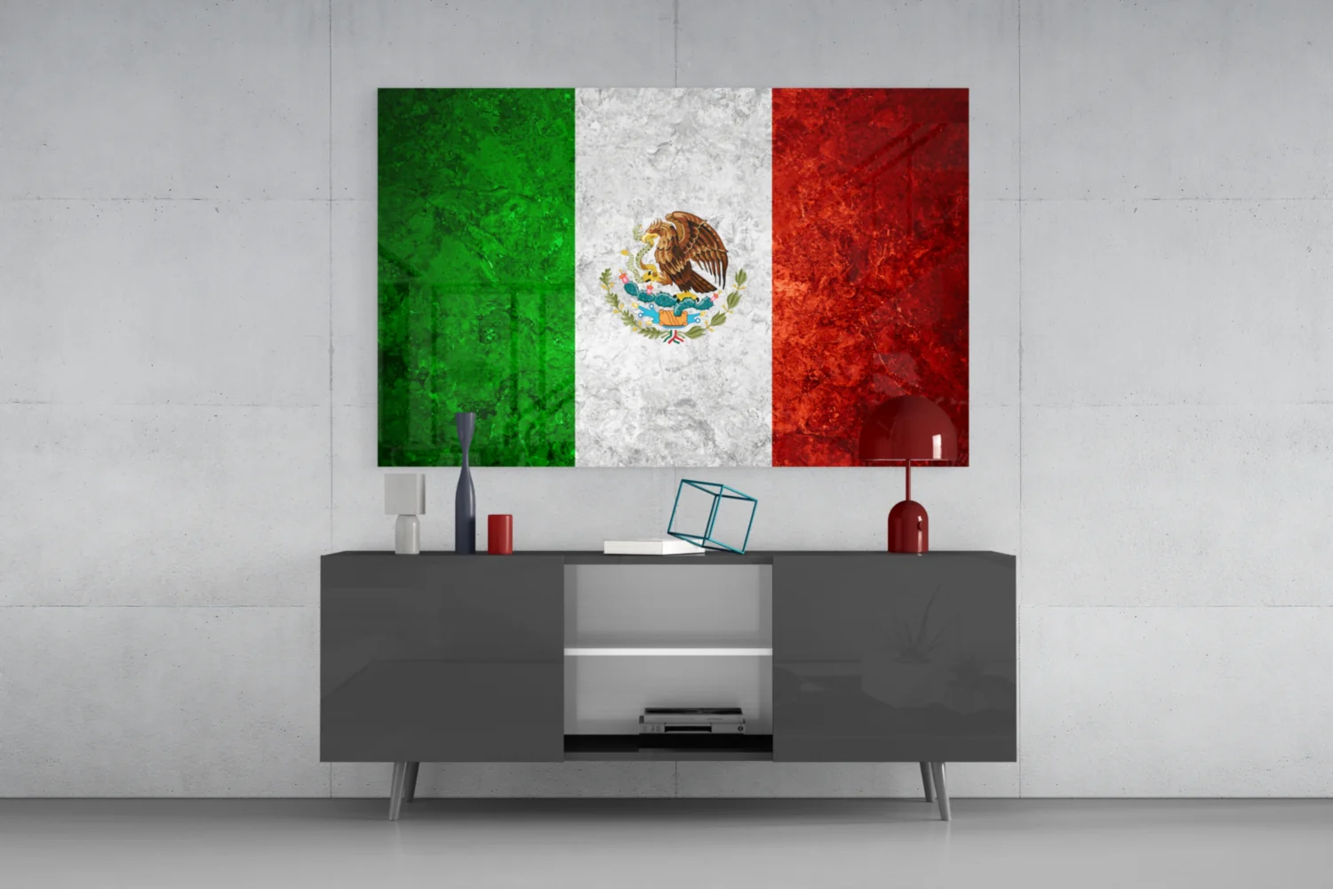 Flag of Mexico Glass Wall Art - Image 8
