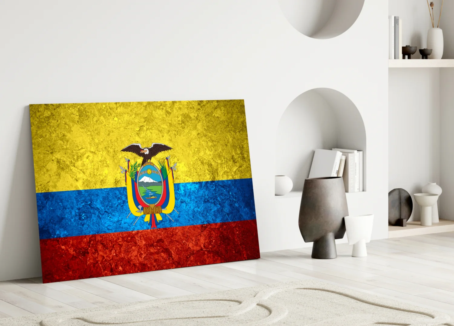 Flag of Ecuador Glass Wall Art - Image 3