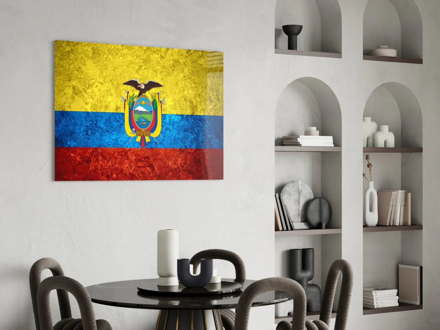 Flag of Ecuador Glass Wall Art - Image 5