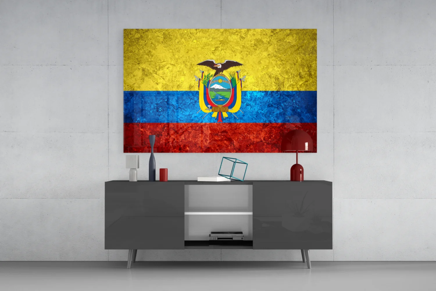 Flag of Ecuador Glass Wall Art - Image 8