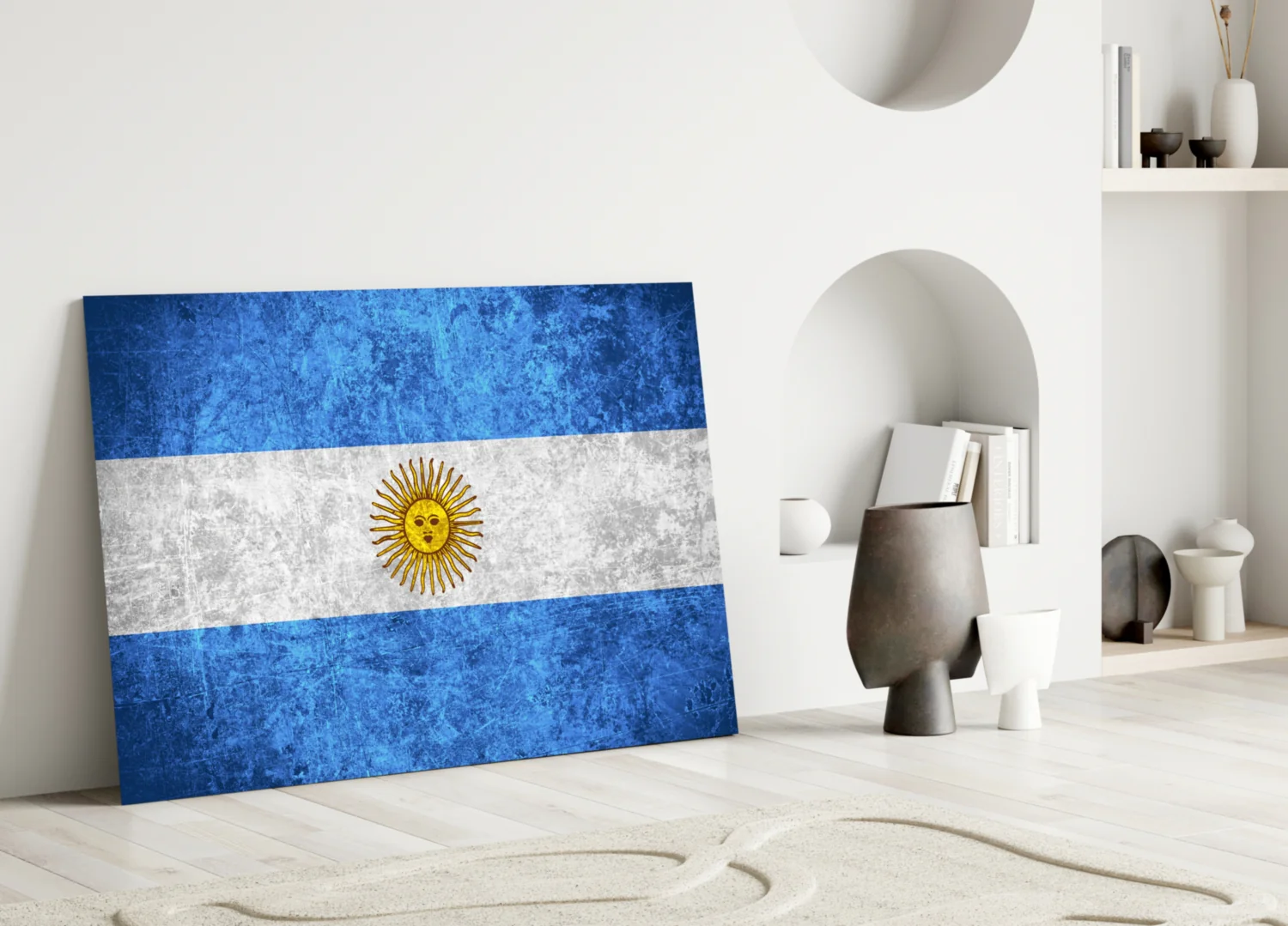 Flag of Argentina Glass Wall Art - Image 3