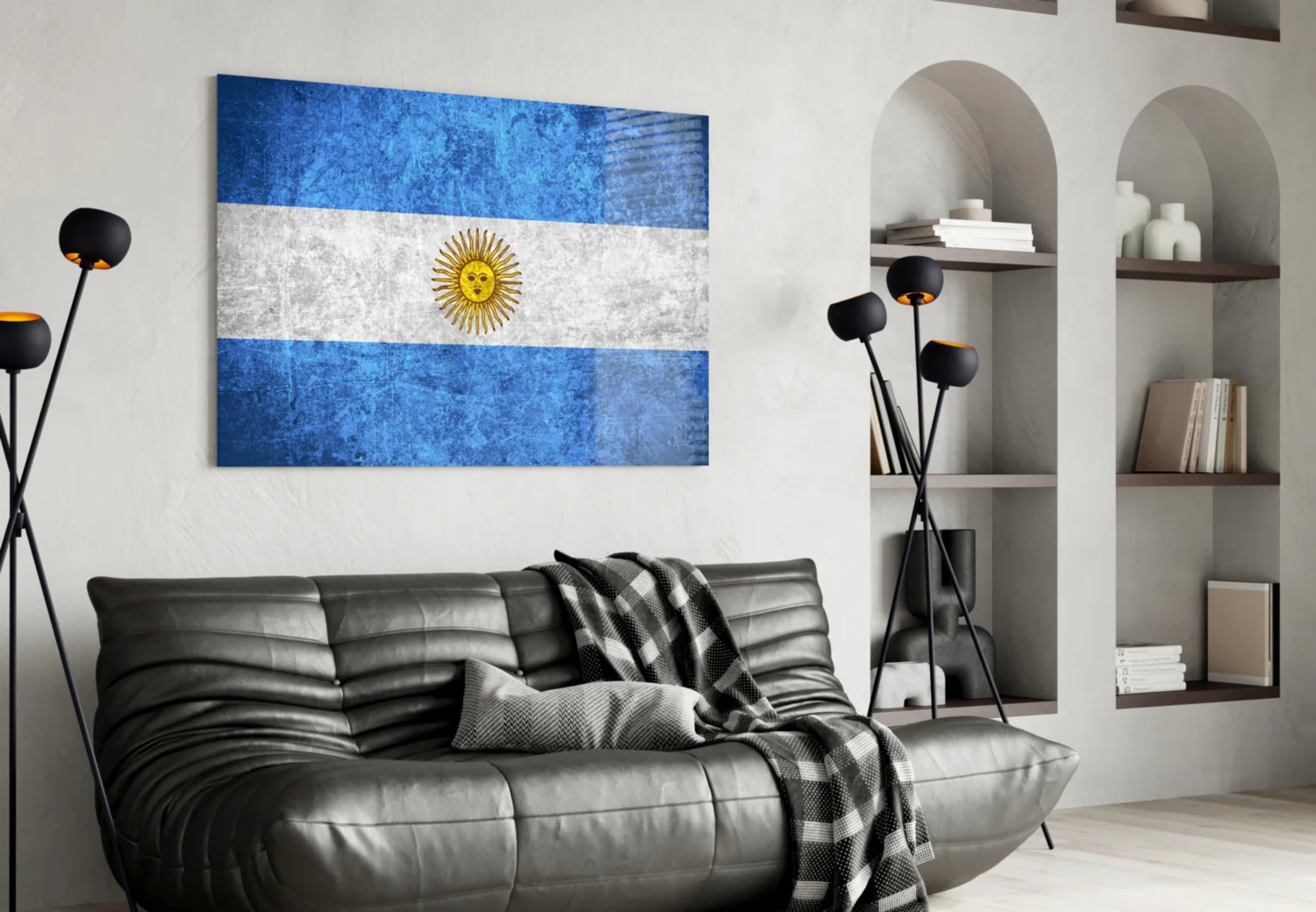 Flag of Argentina Glass Wall Art - Image 4