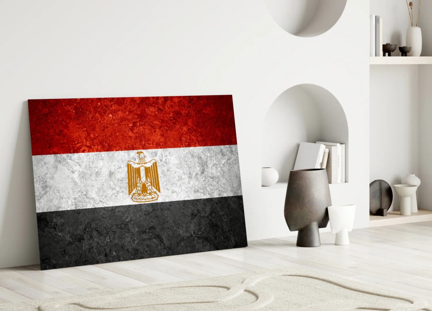 Flag of Egypt Glass Wall Art - Image 3