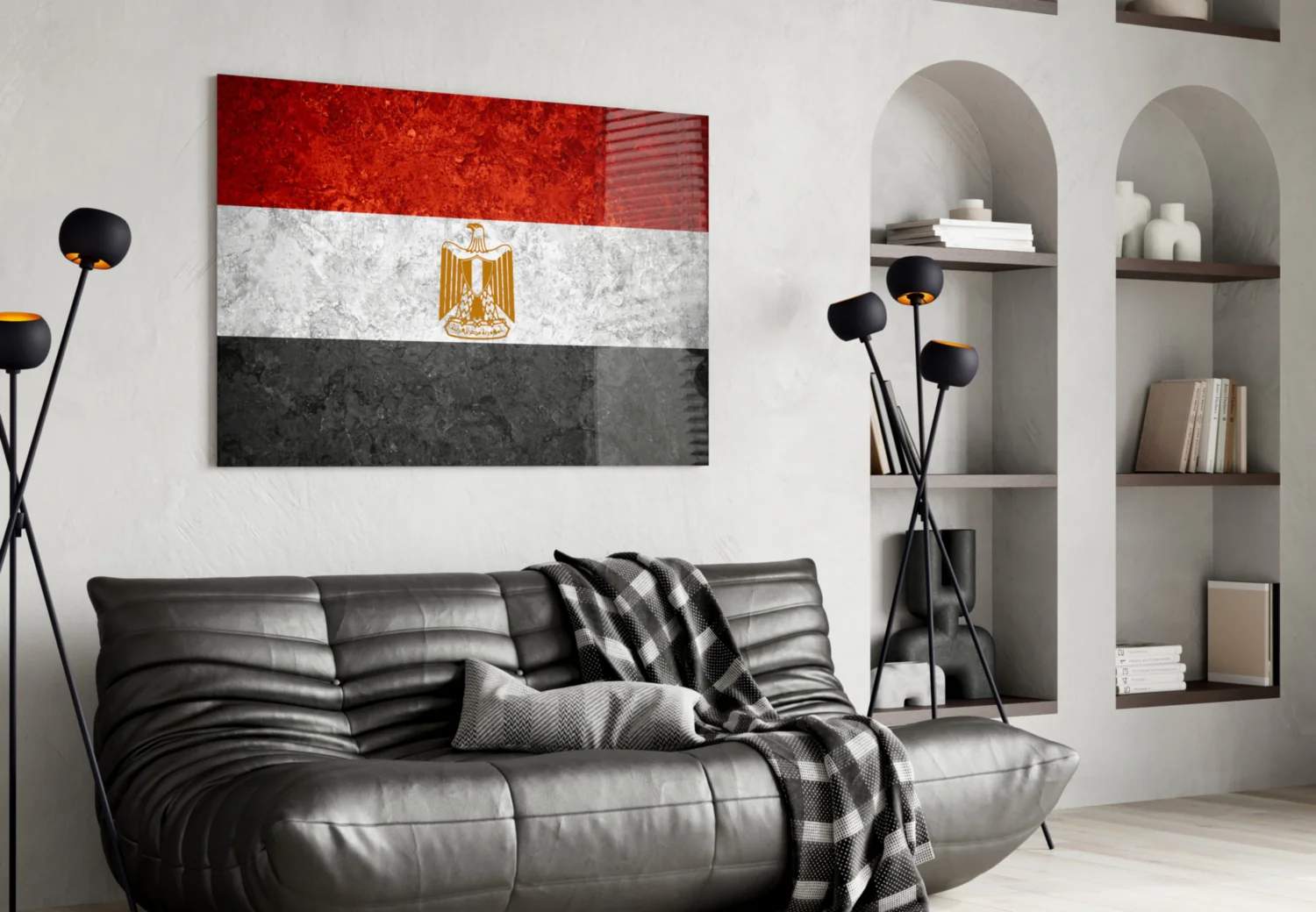 Flag of Egypt Glass Wall Art - Image 4