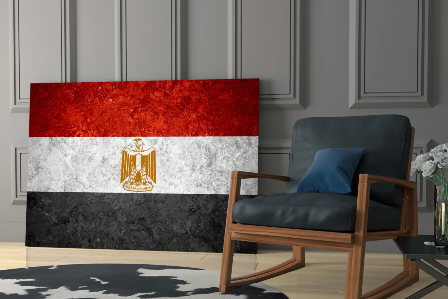 Flag of Egypt Glass Wall Art - Image 6