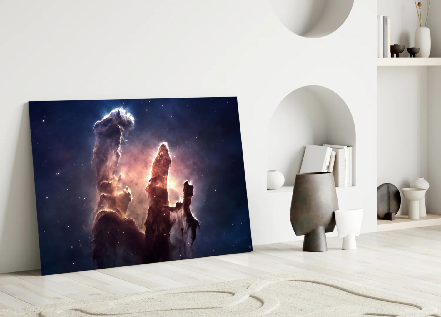 Space Clouds Glass Wall Art - Image 3