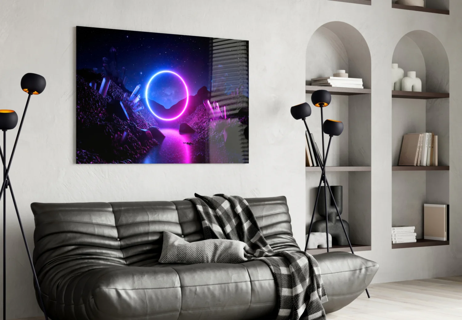 Abstract Art Glass Wall Art - Image 4